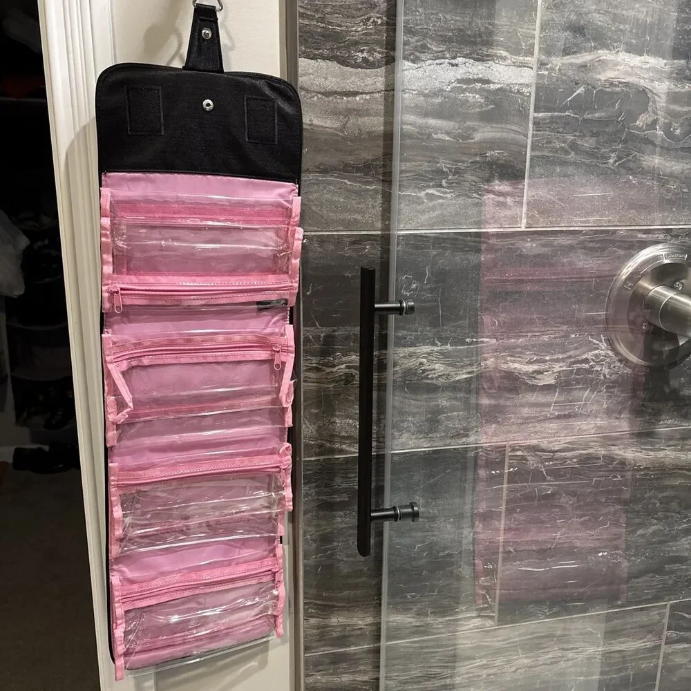 Mary Kay Toiletry Hanging Bag Women Travel Makeup With 4 Detachable Pockets VG
